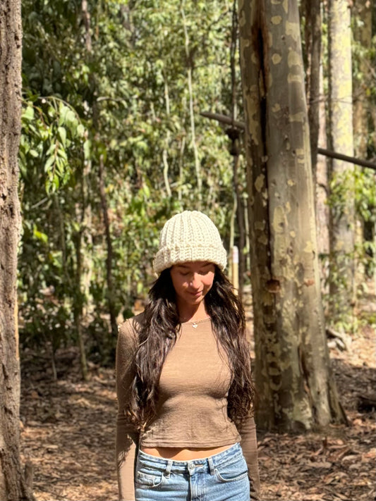 White Beanie