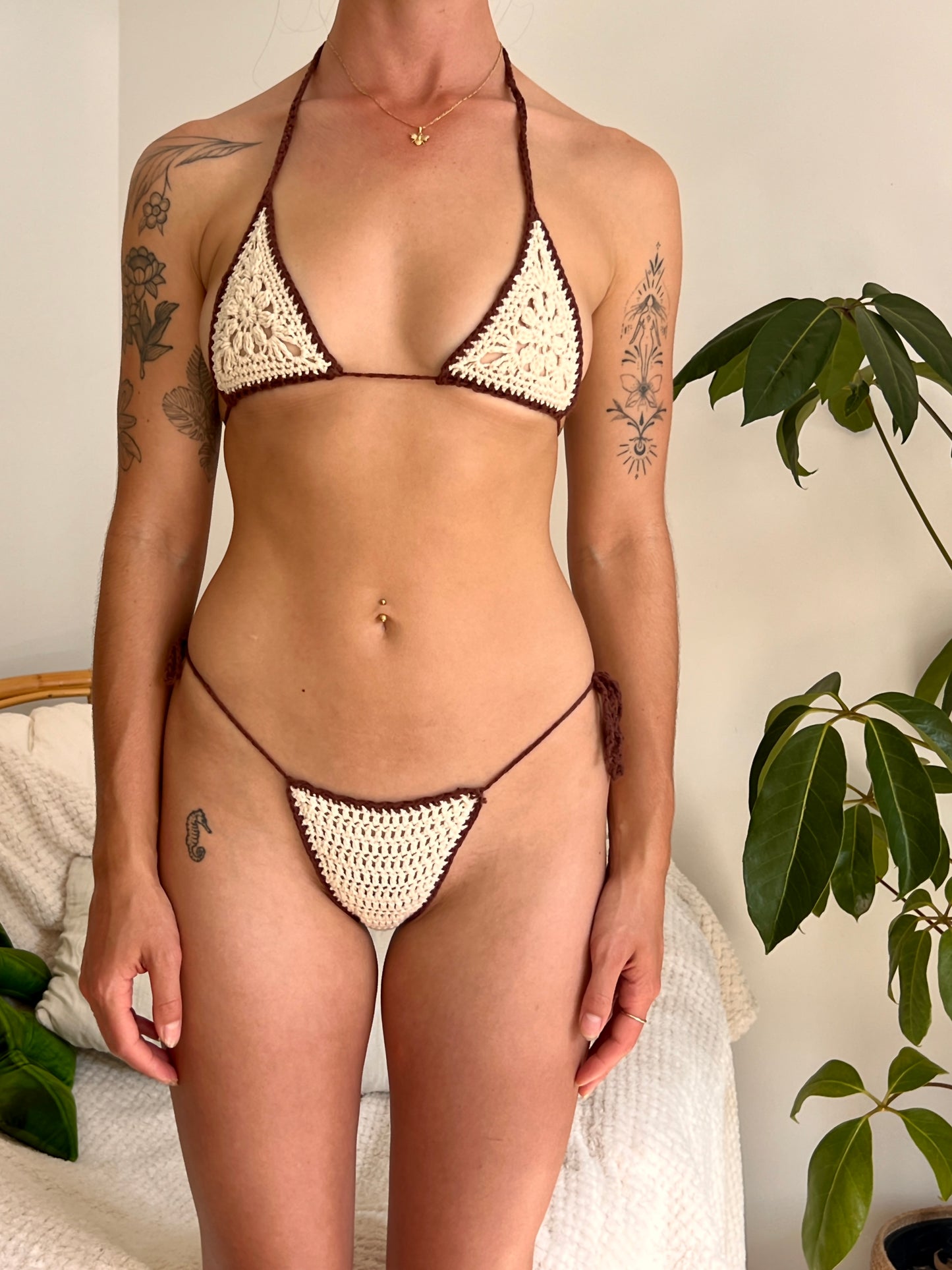 Custom Flower Bikini *BOTTOMS* (Made to Order)